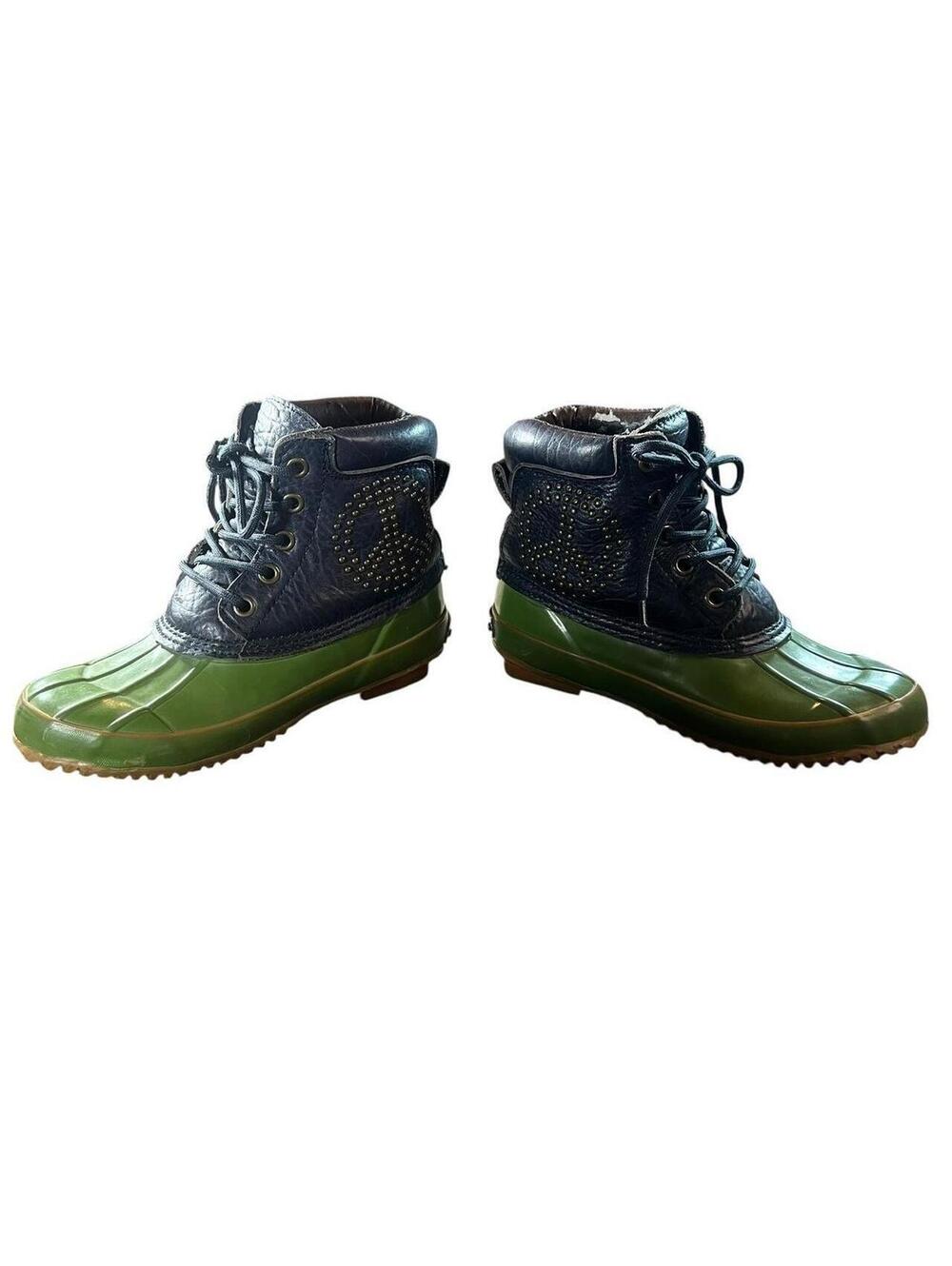 Lucky Brand Studded Peace Sign Duck Boots